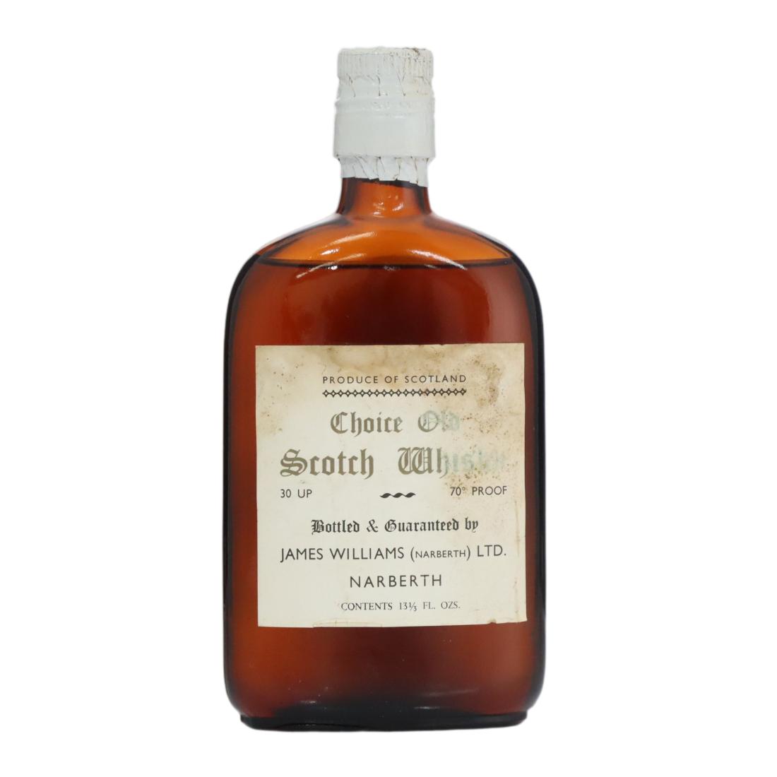 Choice Old Scotch Whisky James Williams