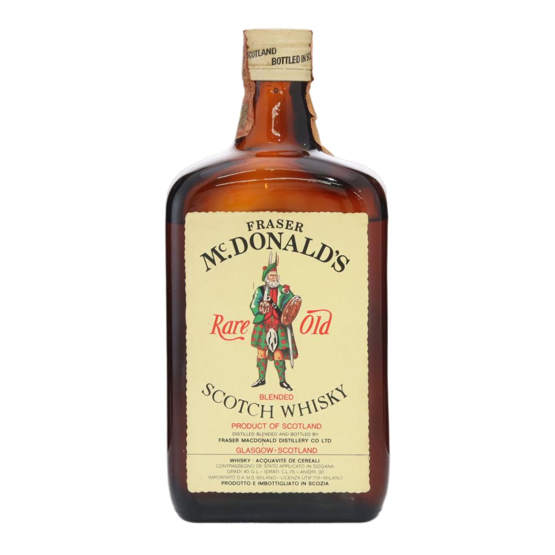 Fraser Mcdonalds Rare Old Scotch Blend 1960s
