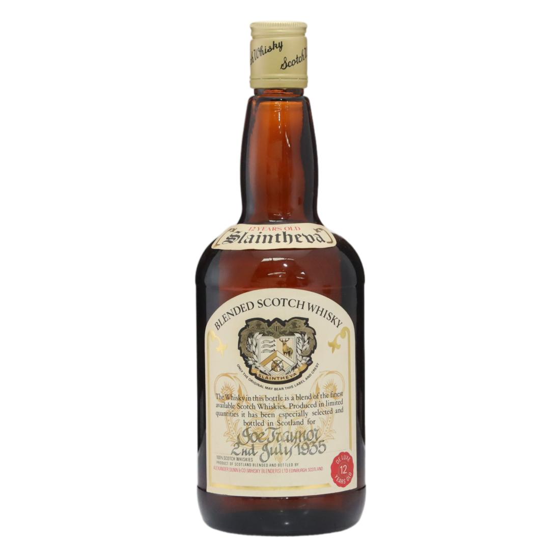 Slaintheva 12 Anniversary Blended Scotch Whisky 1970s