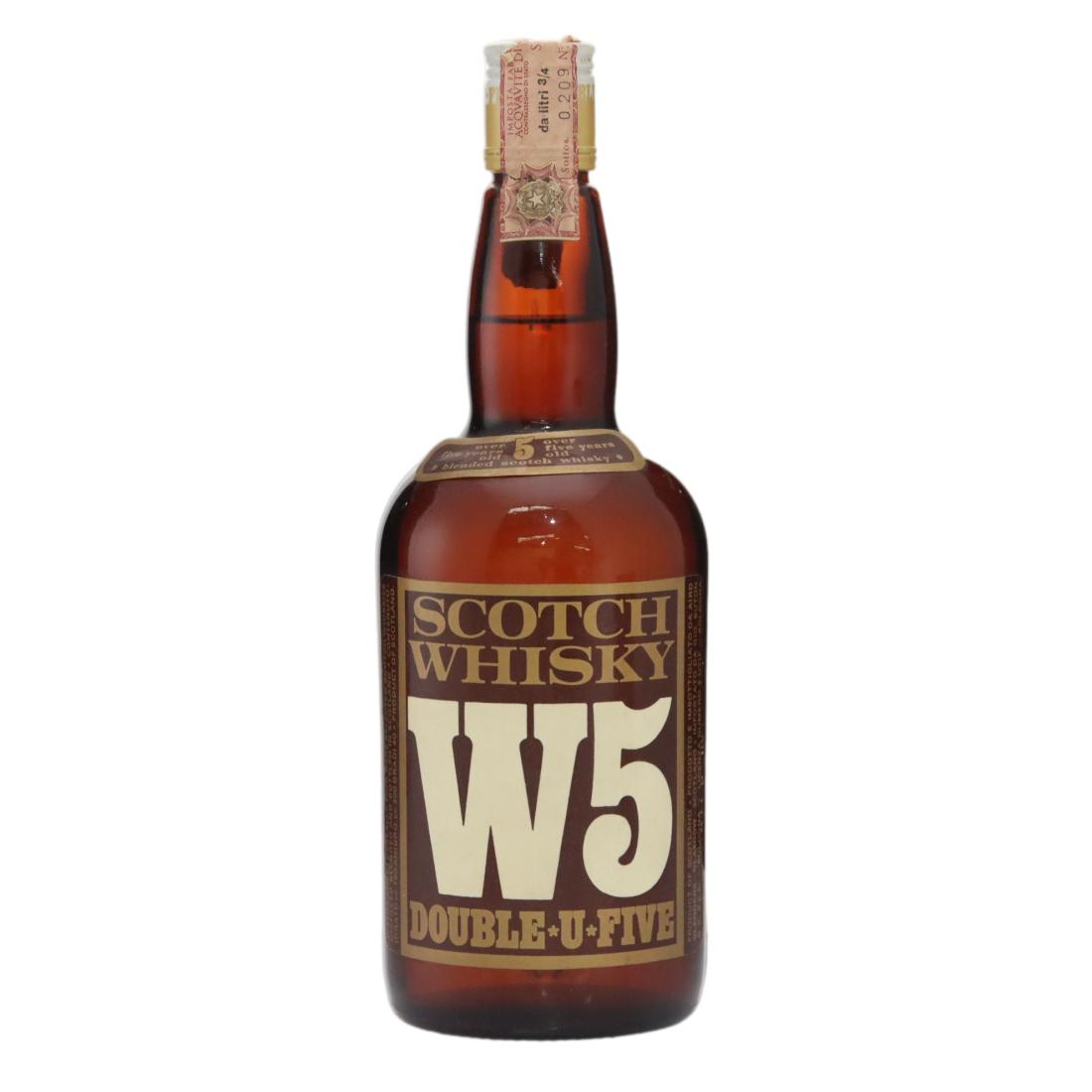 W5 Double U Five Scotch Whisky 1980s