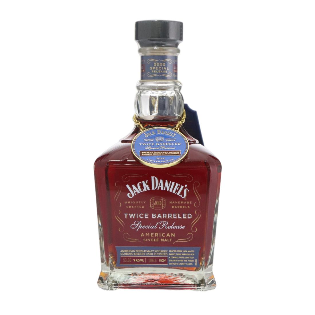 Jack Daniels Twice Barreled American Single Malt 2022 Release