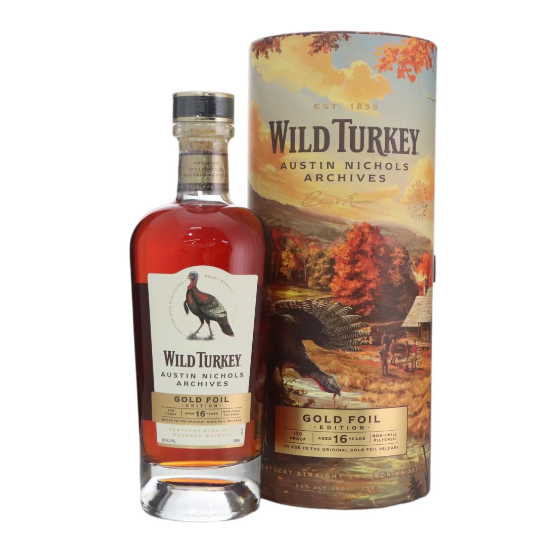 Wild Turkey 16 Austin Nichols Archives Gold Foil Edition Straight Bourbon