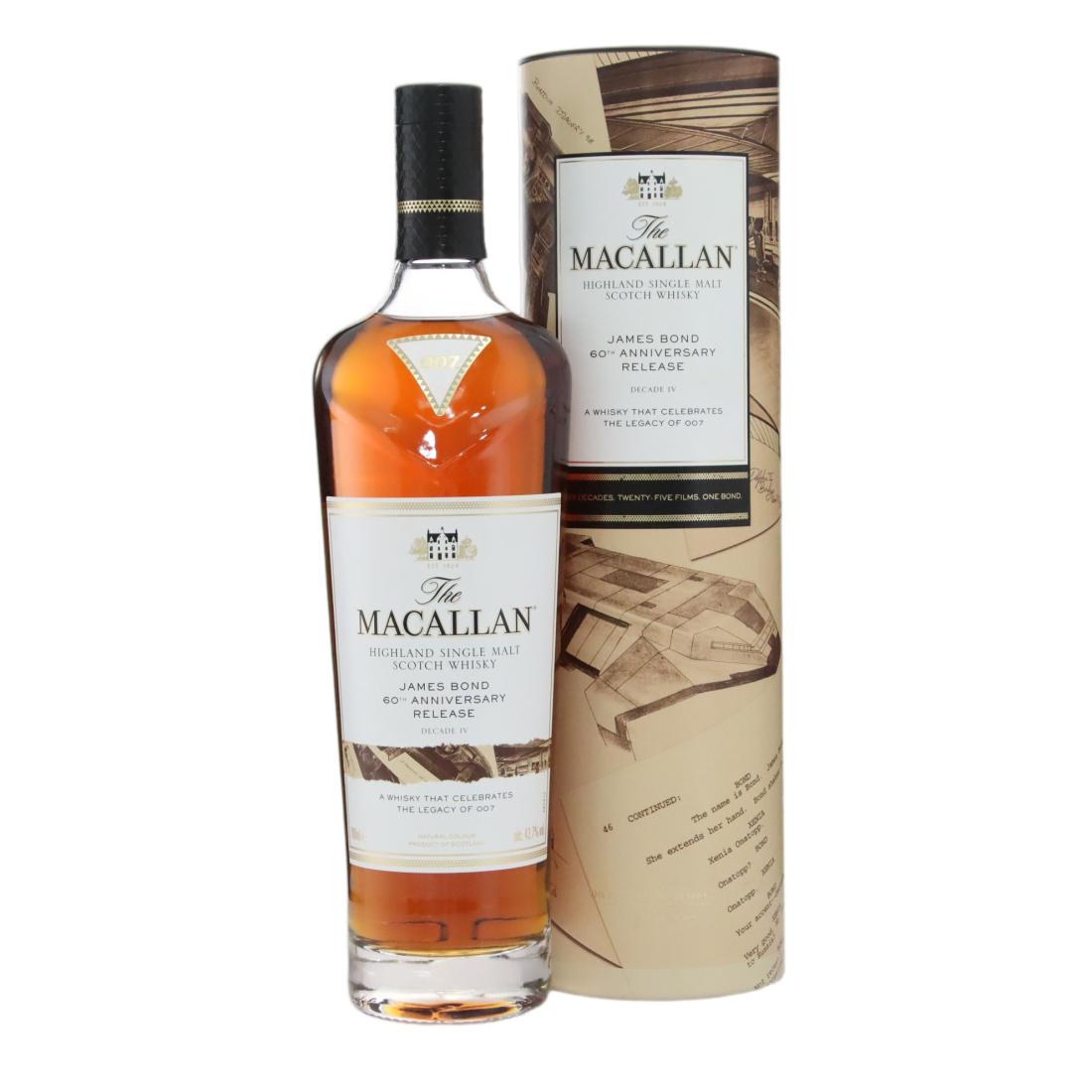 Macallan James Bond 60th Anniversary Release Decade Iv