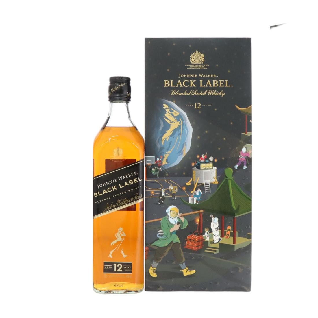 Johnnie Walker Black Label 12 Scotch Whisky Moon Walker