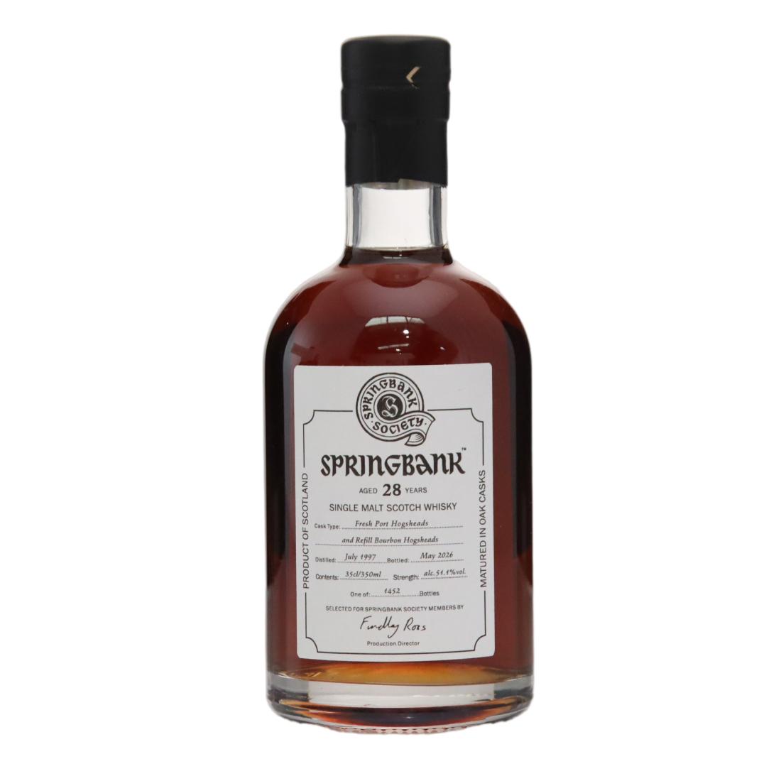 Springbank 1997 Springbank Society 28