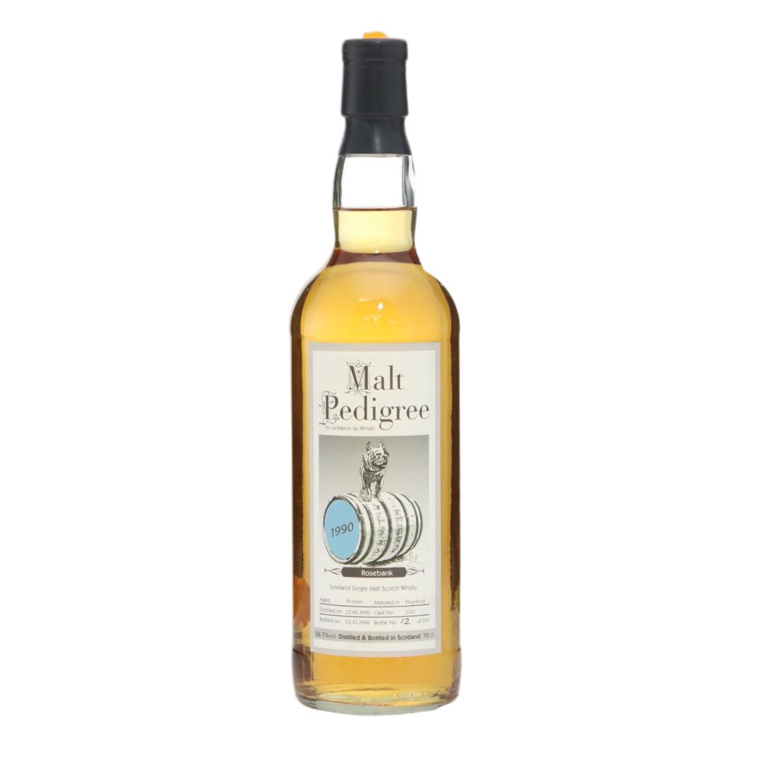 Rosebank 1990 Malt Pedigree 16