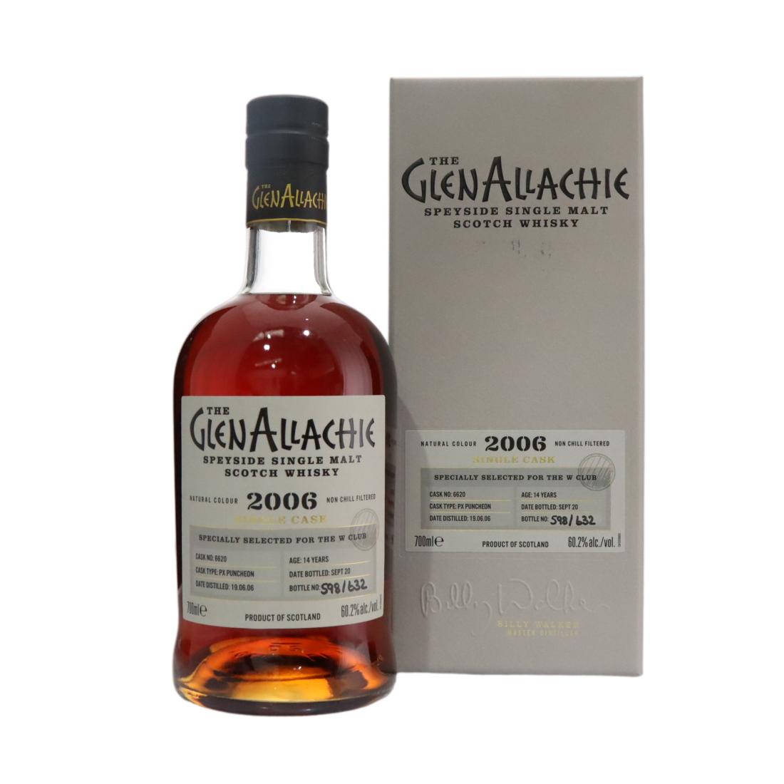 Glenallachie 2006 Single Cask 14 6620 The W Club
