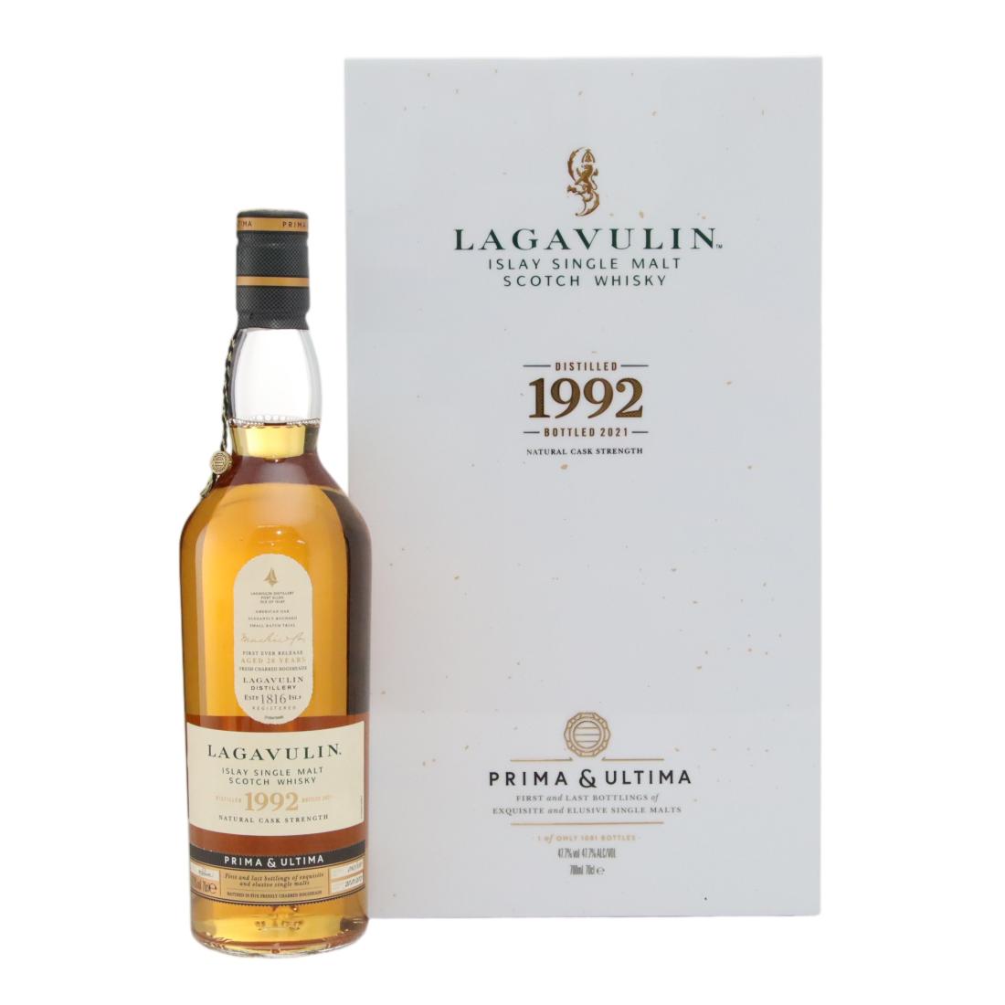 Lagavulin Prima & Ultima Second Release 28 Year Old, American Oak Hogshead Cask, 2021, 47.7% whisky bottle