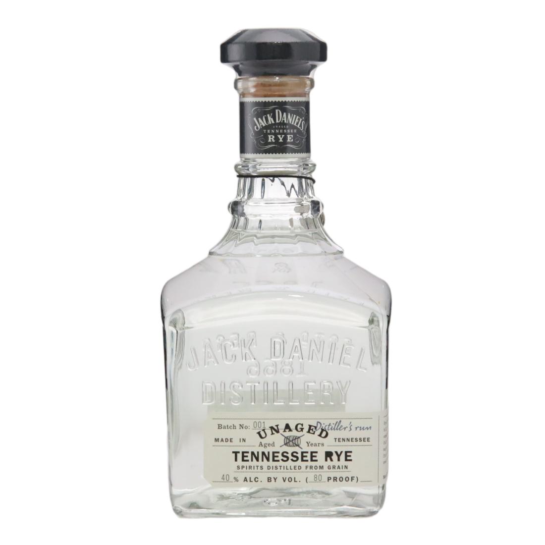 Jack Daniels Unaged Tennessee Rye Batch No 001