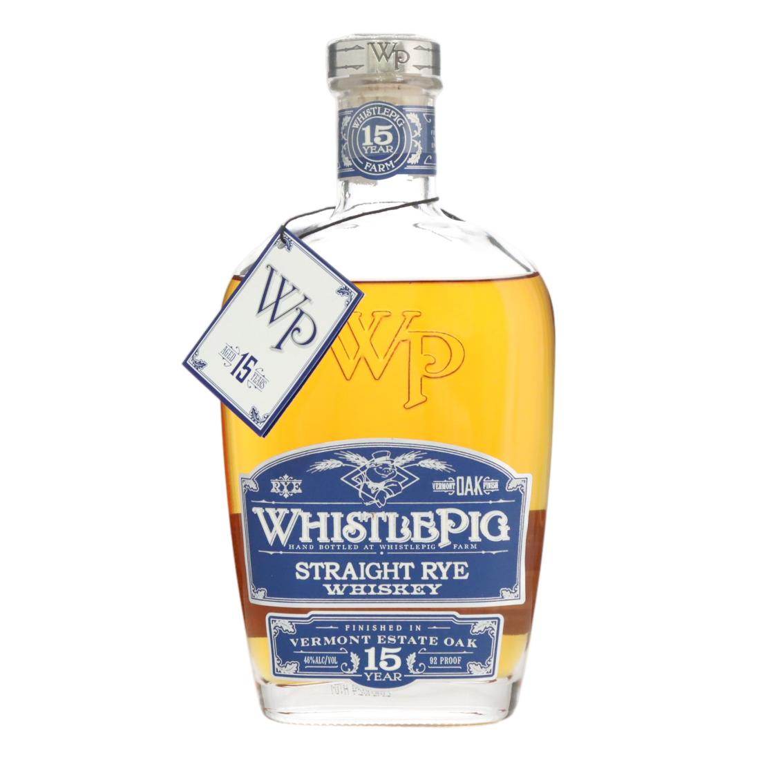 Whistlepig 15 Vermont Estate Oak Finish Straight Rye 70cl