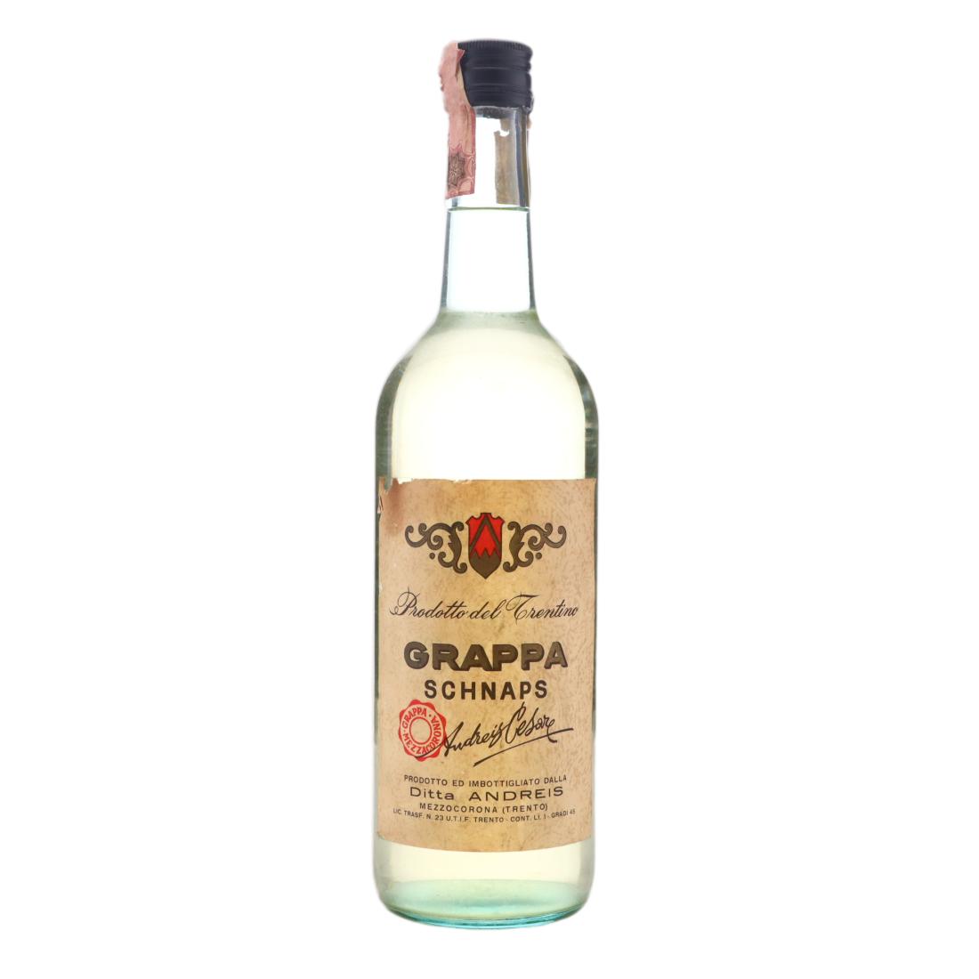 Ditta Andreis Grappa Schnaps Litre