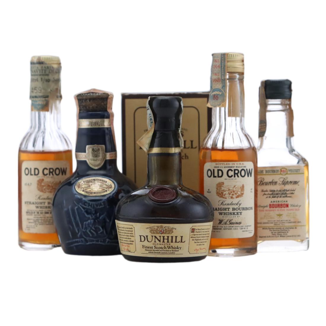 Whisky And Bourbon Miniatures X 6