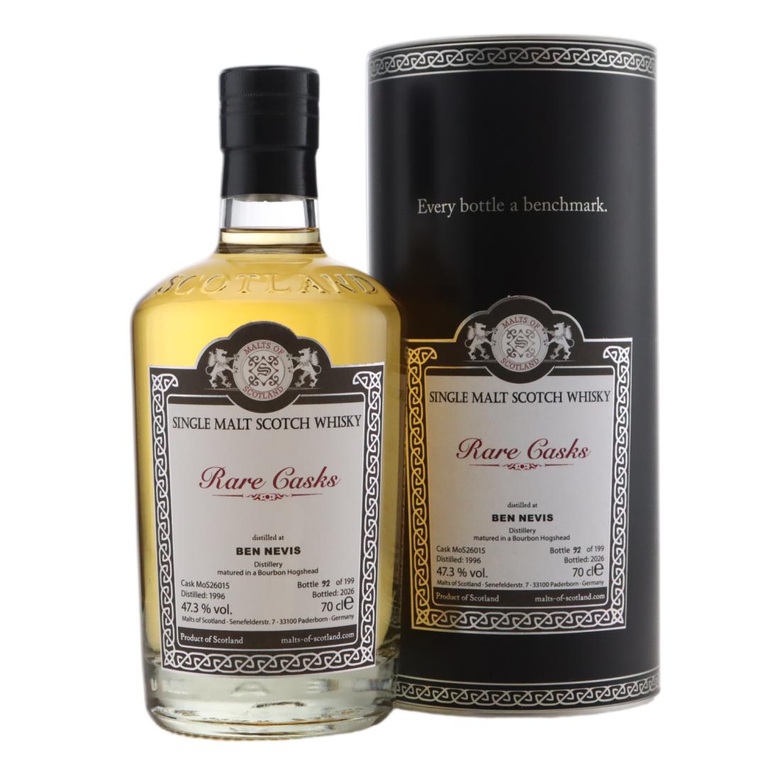 Ben Nevis 1996 Malts Of Scotland Rare Casks