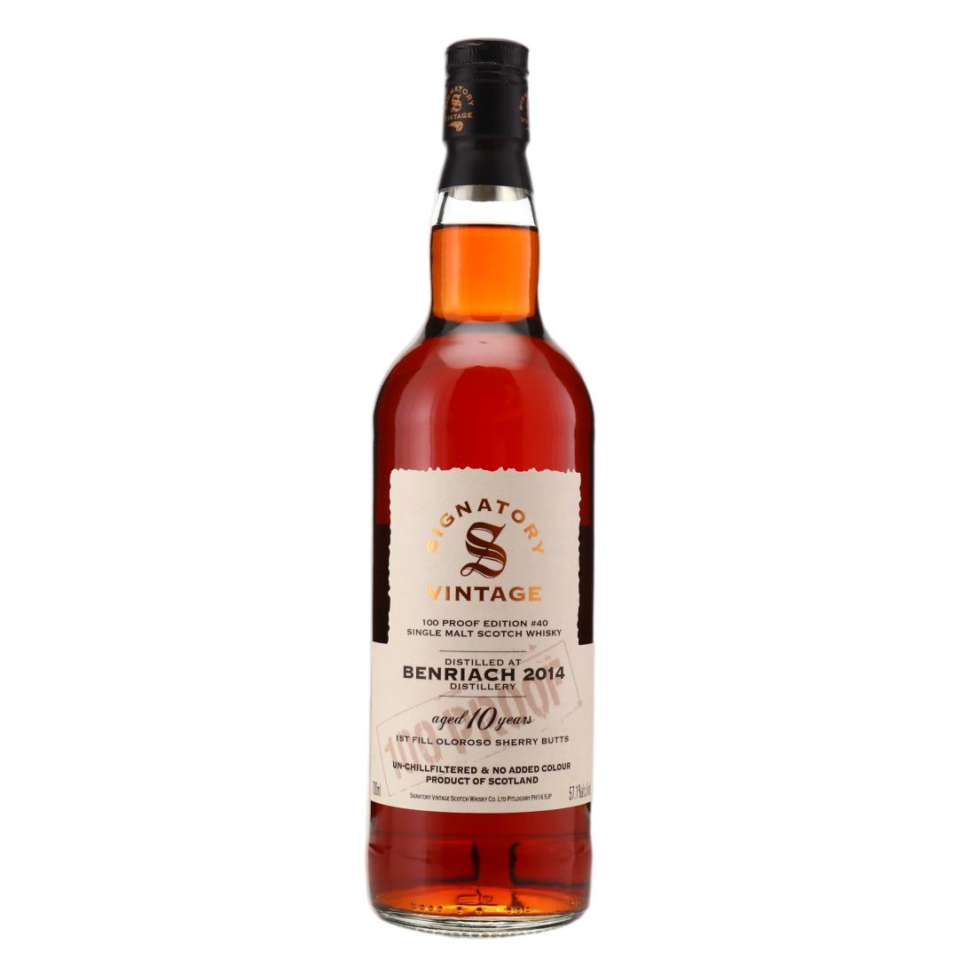 Benriach 2014 100 Proof Edition 10 40
