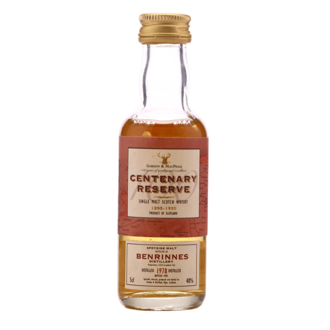 Benrinnes 1978 Centenary Reserve Miniature