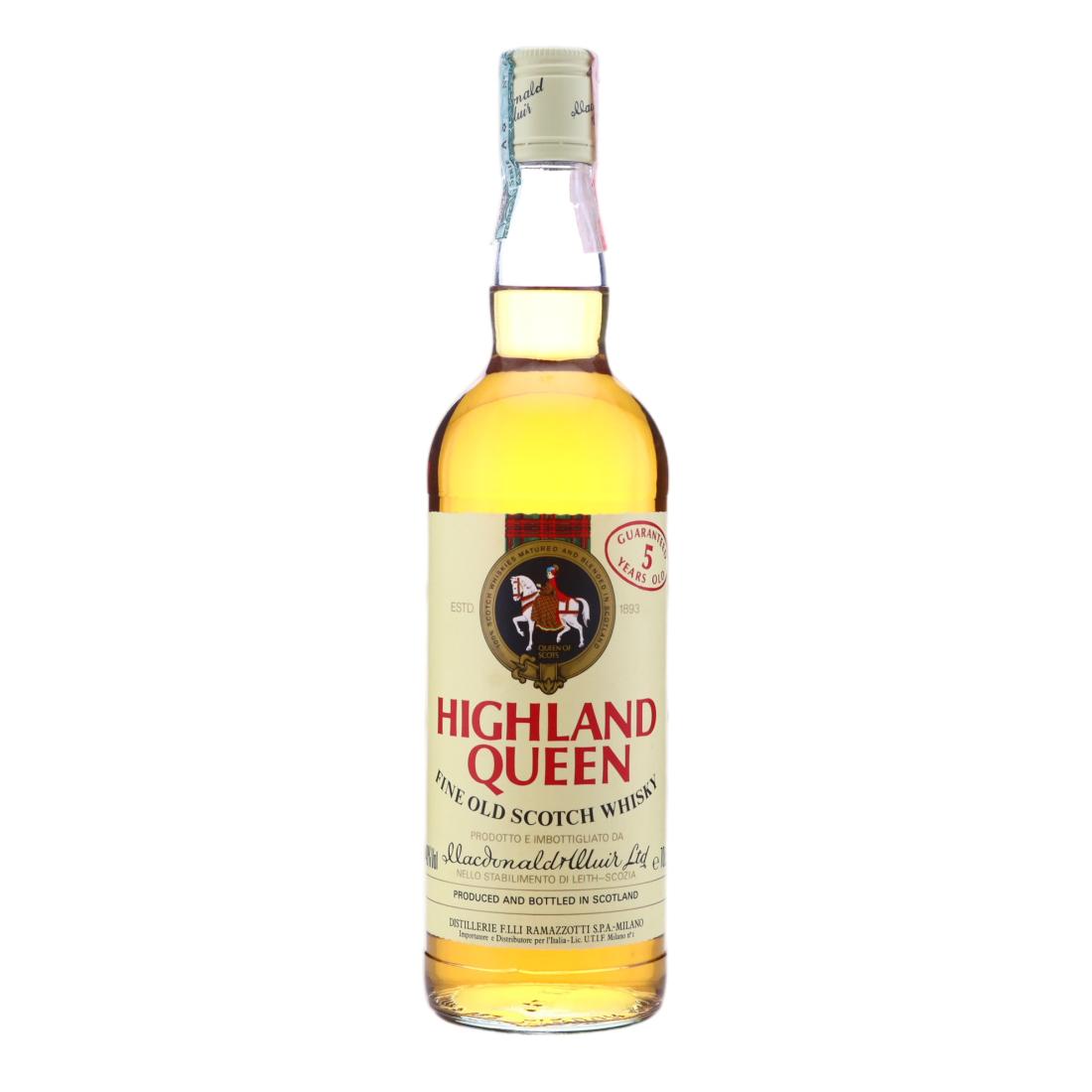 Highland Queen 5 Scotch Whisky 1990s