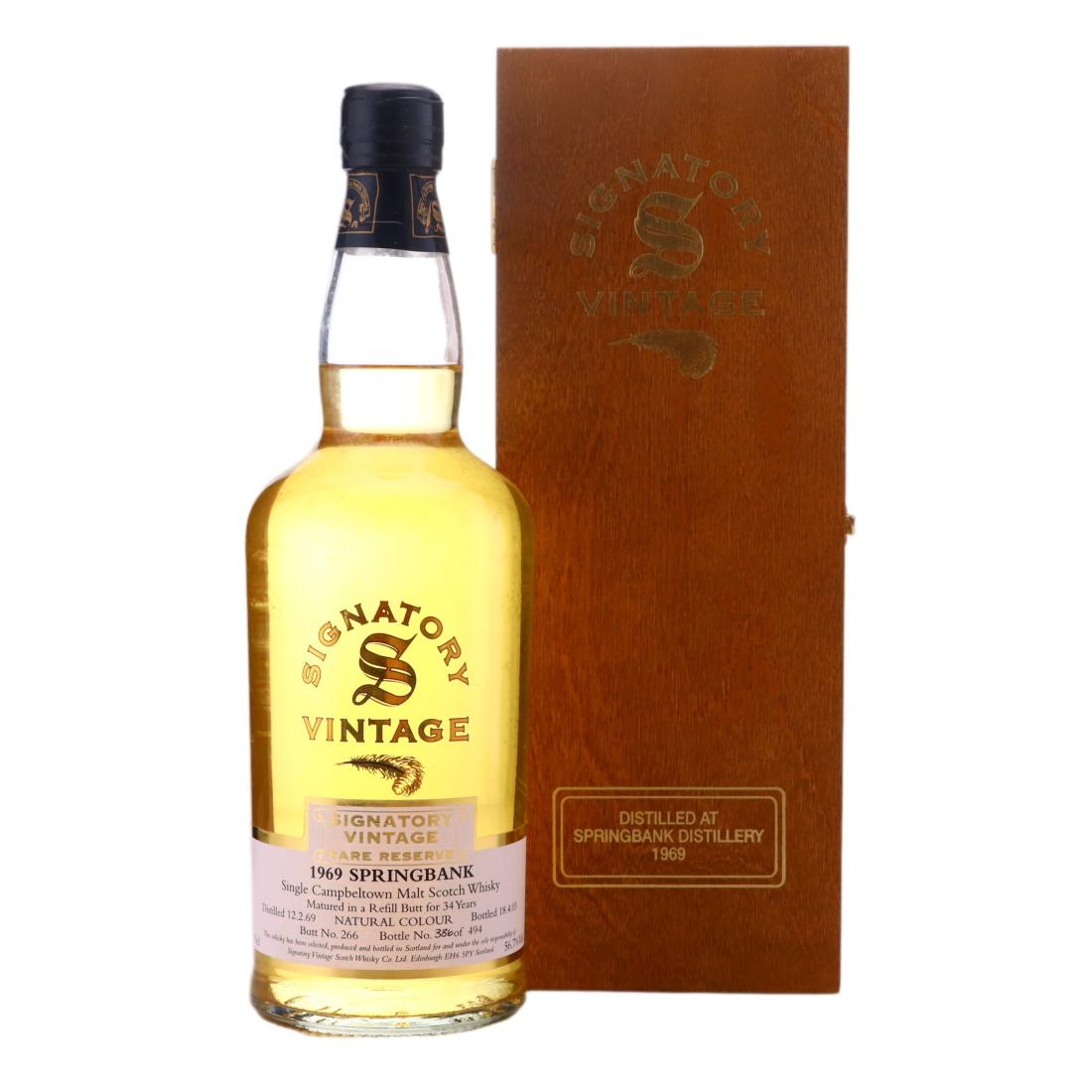 Springbank 1969 Signatory Vintage 34 Rare Reserve