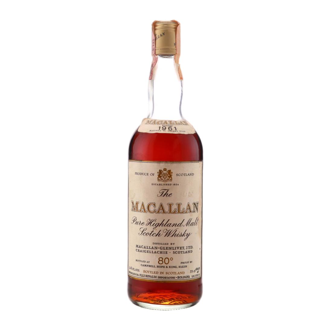 Macallan 1961 80 Proof