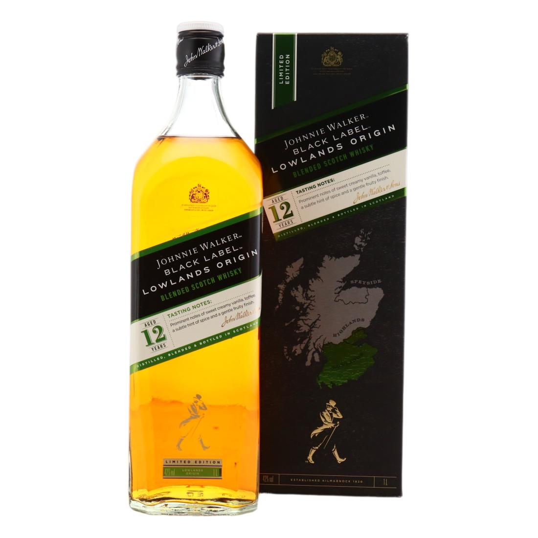 Johnnie Walker Black Label 12 Lowlands Origin
