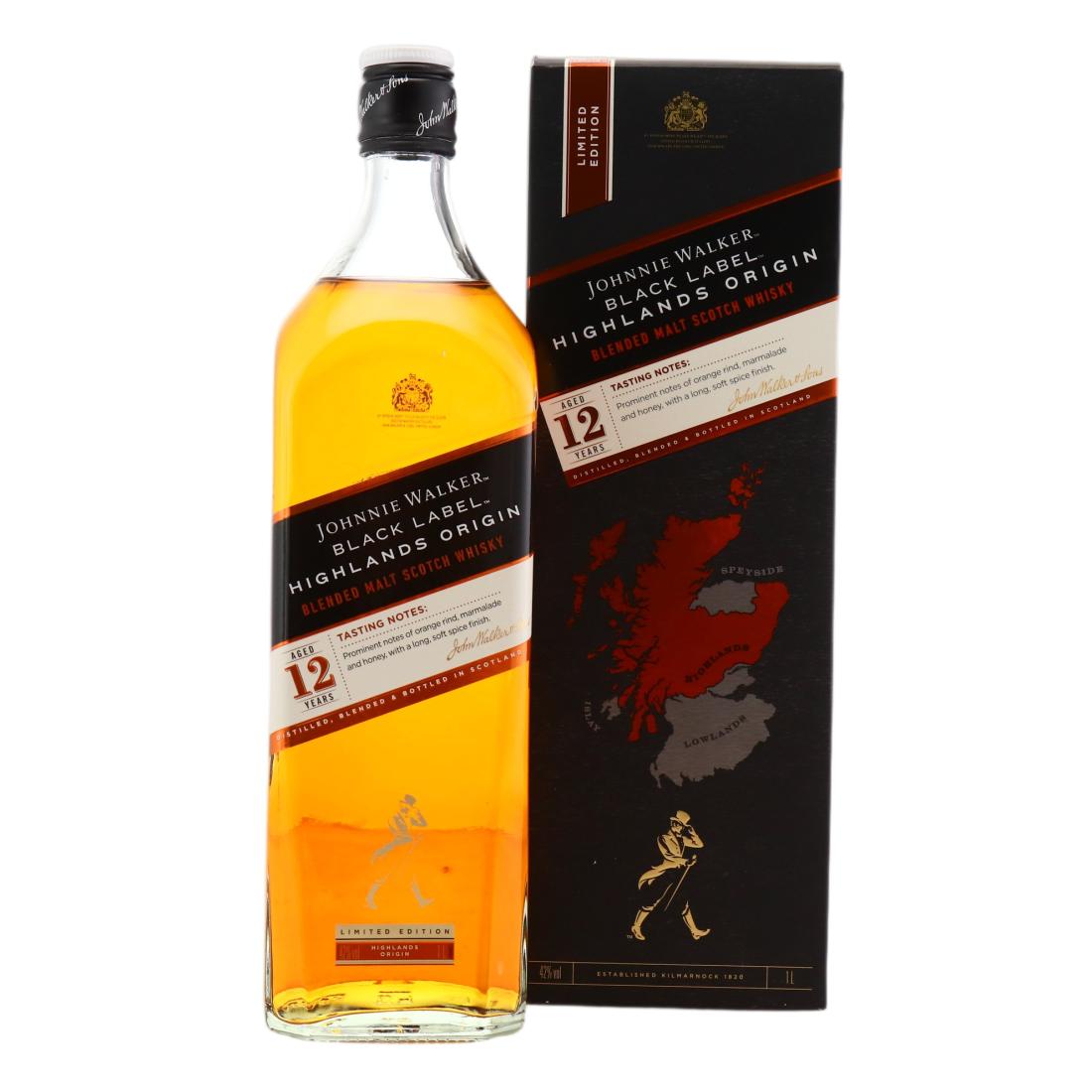 Johnnie Walker Black Label 12 Highlands Origin