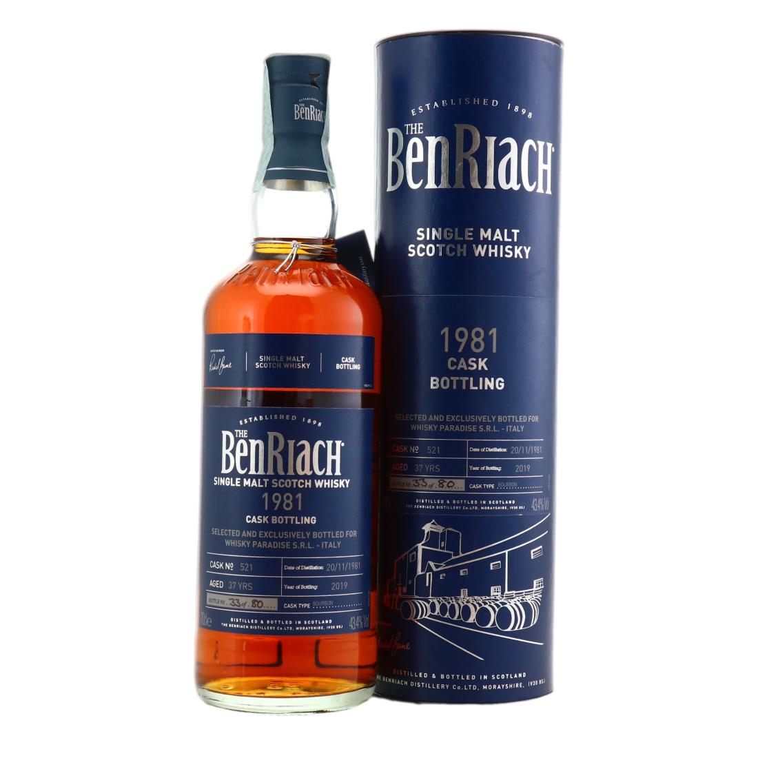 Benriach 1981 Cask Bottling 37