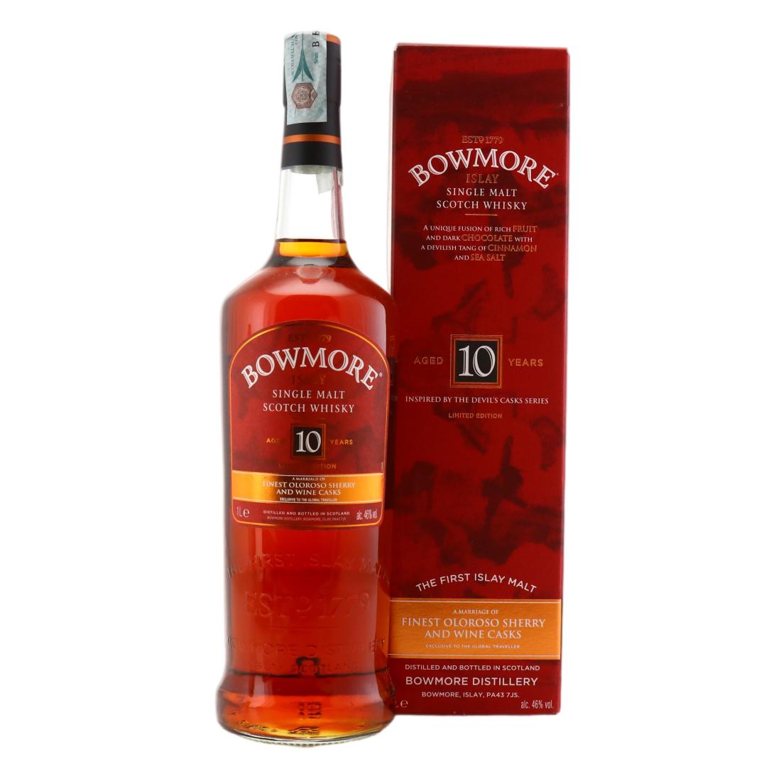 Bowmore 10 Inspired By The Devils Casks Series Litre