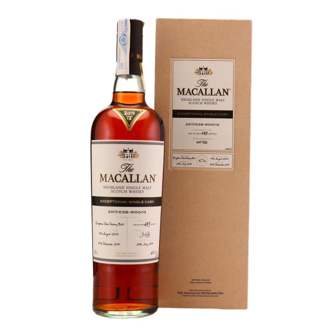 Macallan 2003 Exceptional Single Cask 2017esb910013