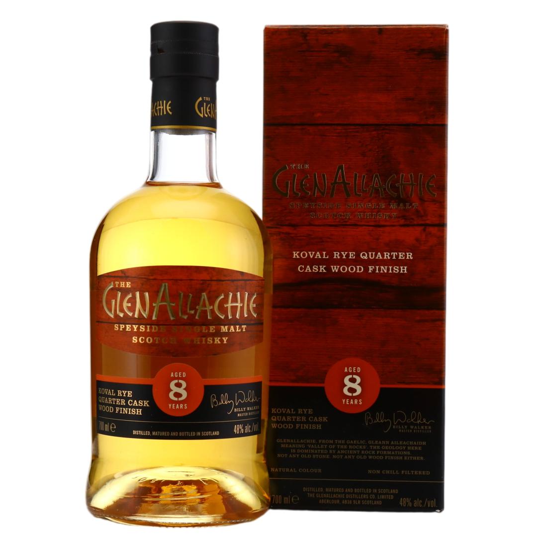 Glenallachie 8 Koval Rye Quarter Cask Wood Finish
