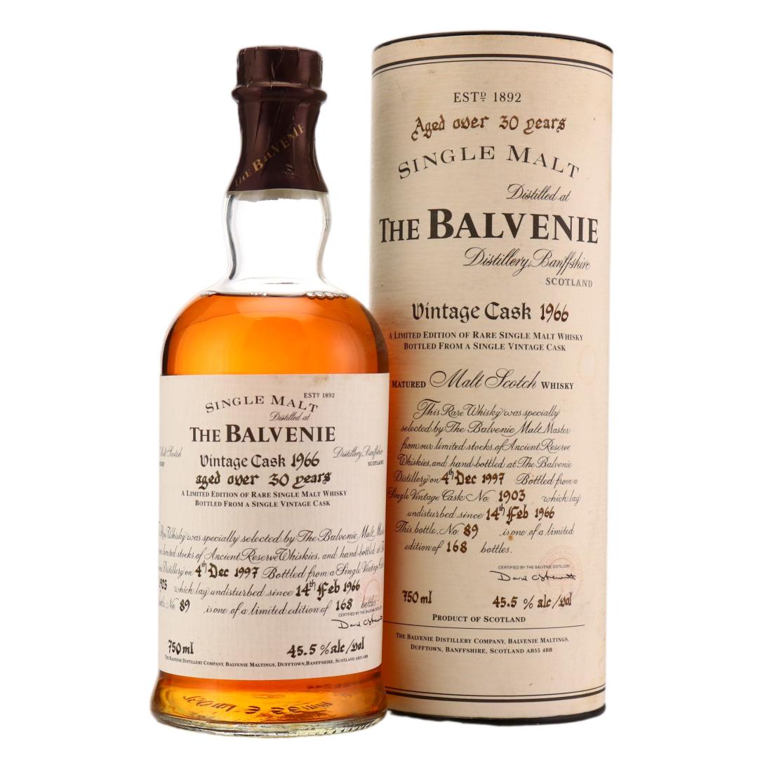 Balvenie 1966 Vintage Cask Over 30