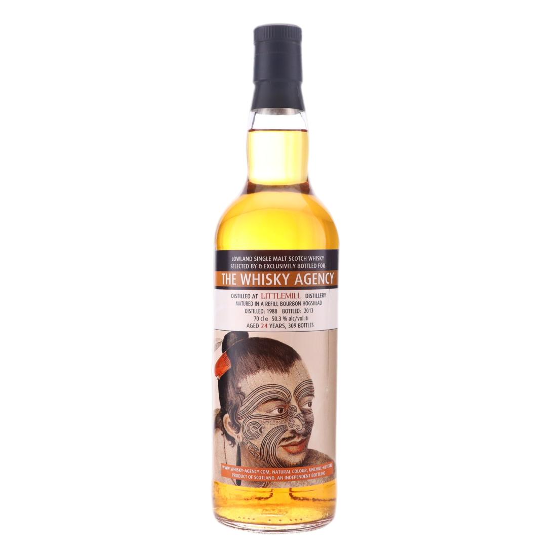 Littlemill 24 Year Old, Bourbon Hogshead Cask, 1988, The Whisky Agency, 50.3%