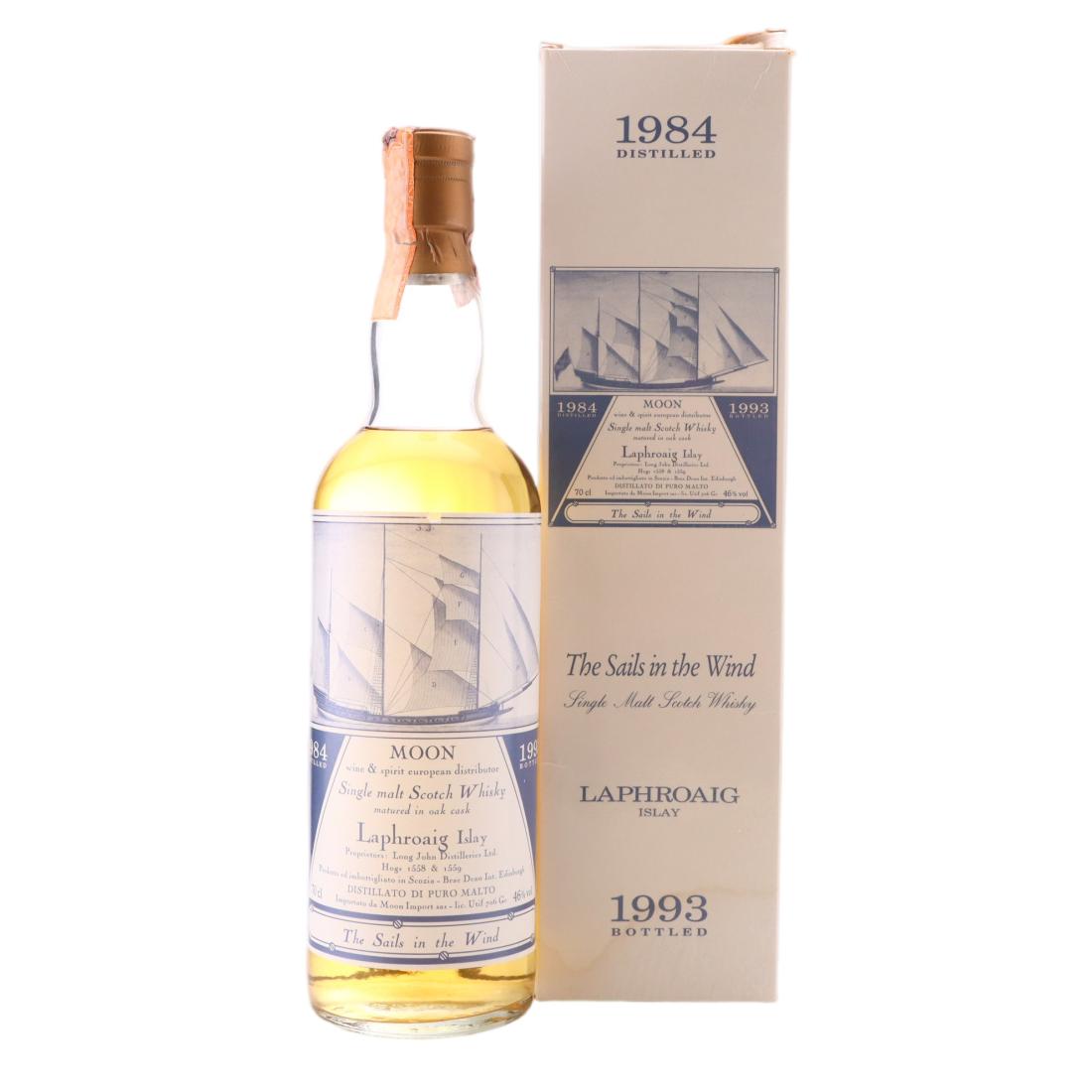 Laphroaig The Sails in the Wind 9 Year Old, Oak Cask, Cask #1558 & #1559, 1984, Moon Import, 46%