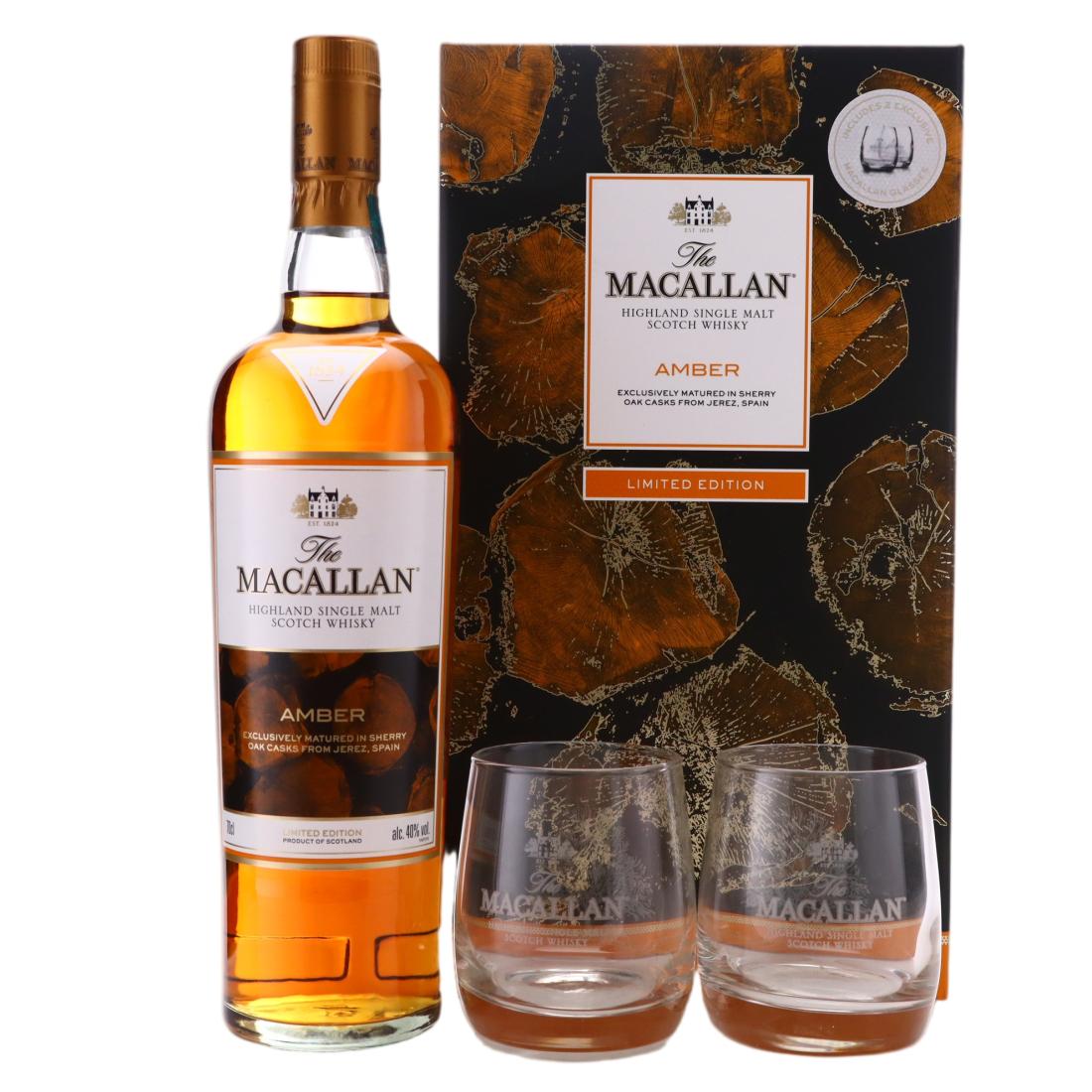 Macallan Amber Limited Edition Glasses Gift Pack