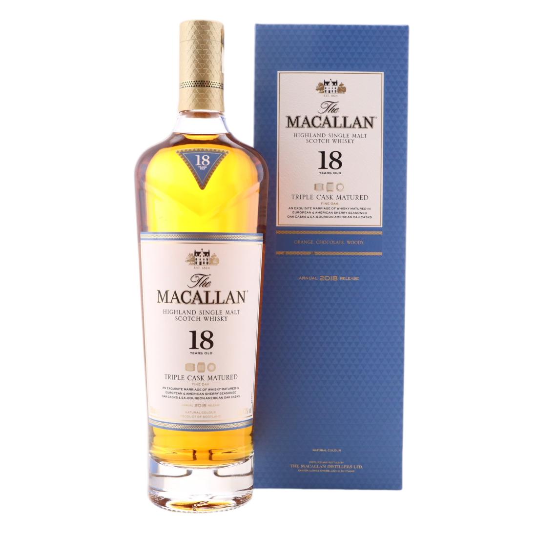 Macallan 18 Triple Cask Matured Annual 2018 Release