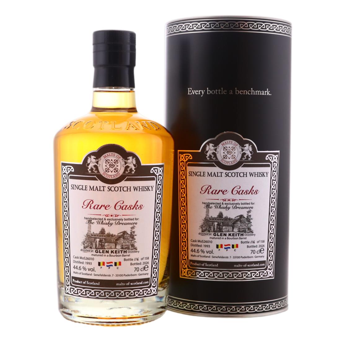 Glen Keith 1993 Malts Of Scotland Rare Casks