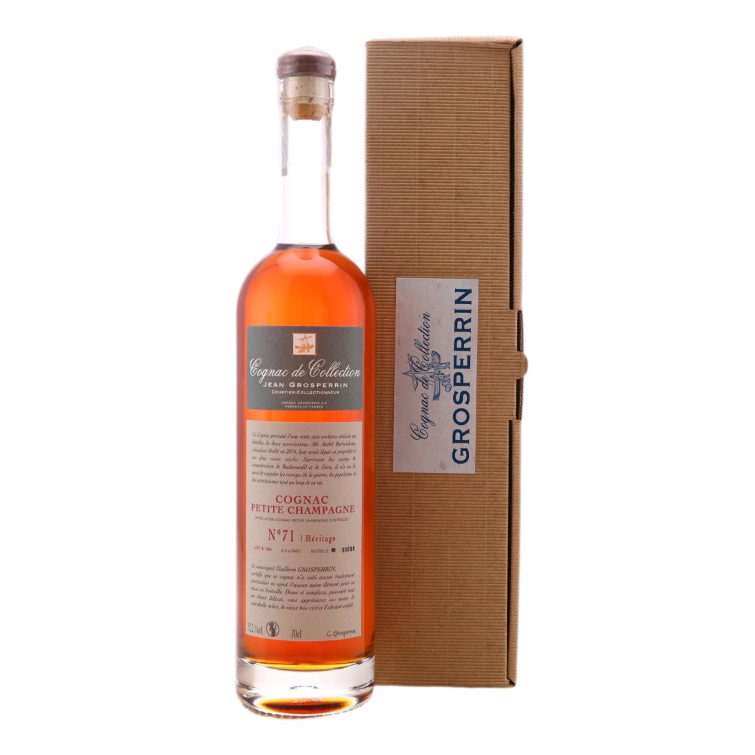 Jean Grosperrin No 71 Petite Champagne Cognac Hritage Lot No 934