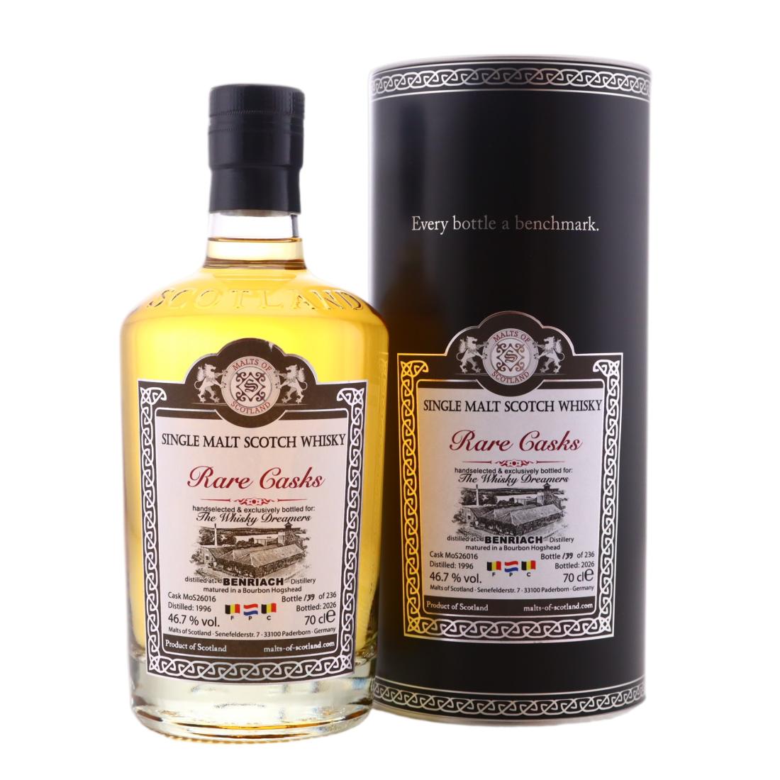 Benriach 1996 Malts Of Scotland Rare Casks