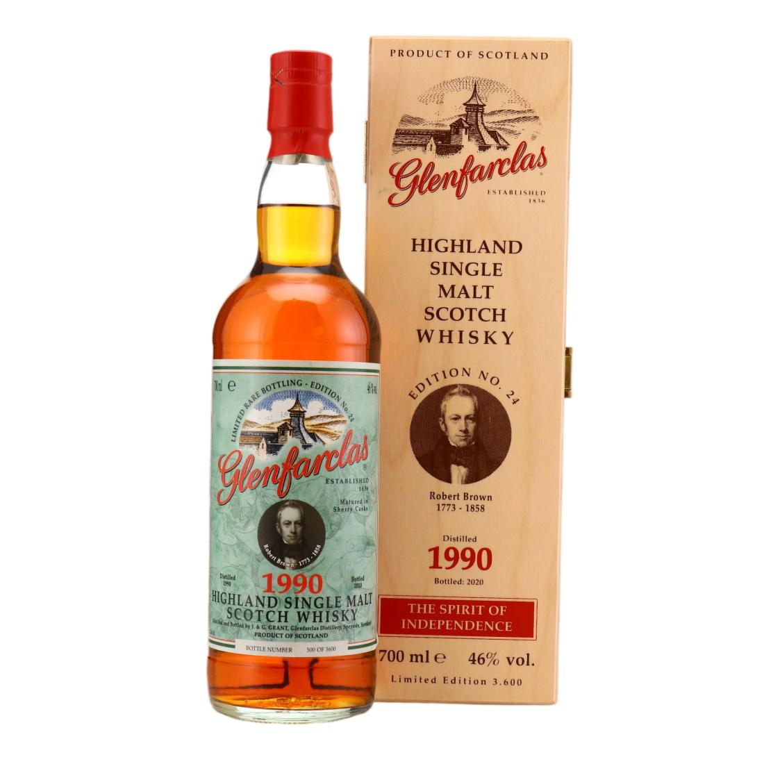 Glenfarclas 1990 The Famous Scots Edition No 24 Robert Brown