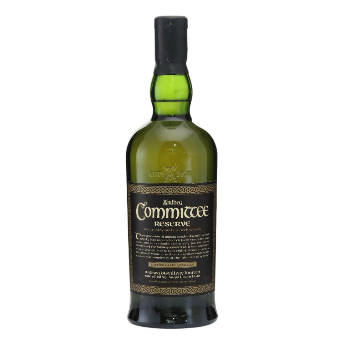Ardbeg Committee Reserve, 2002, 55.3% whisky bottle