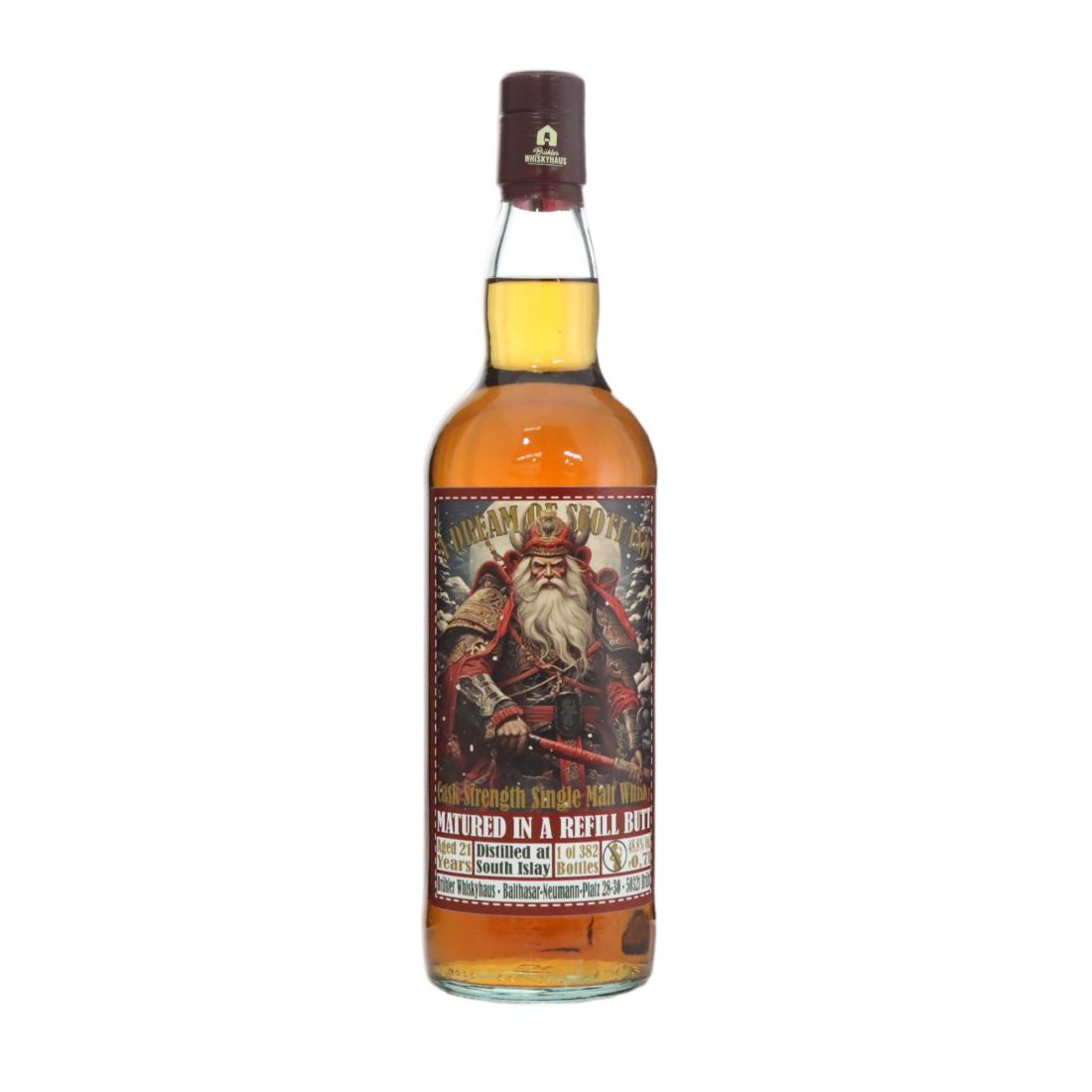 South Islay A Dream of Scotland 21 Year Old, Butt Cask, Brühler Whiskyhaus, 48.8% whisky bottle