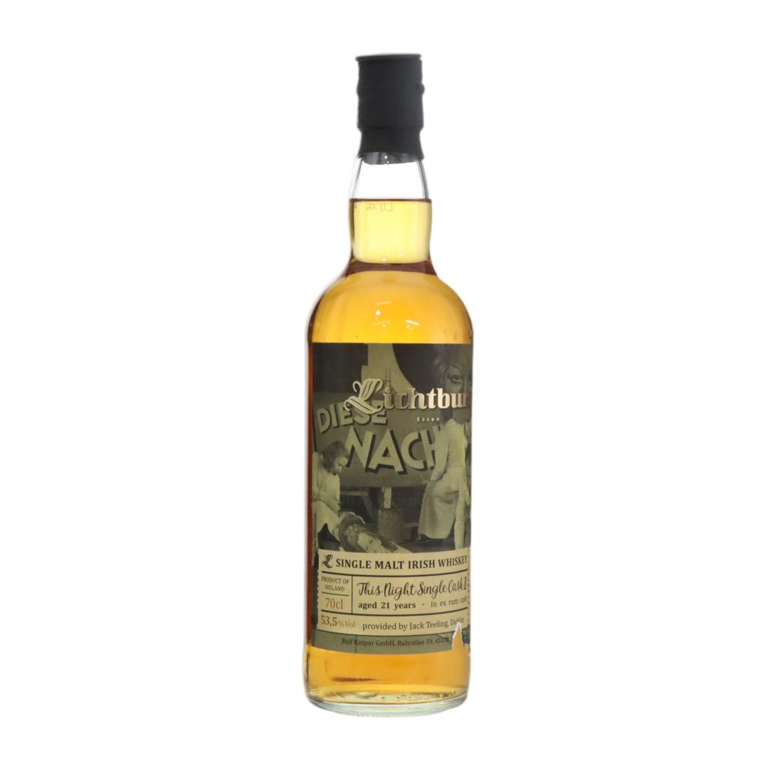 Cooley This Night 21 Year Old, Rum Cask, Cask #39735, 2001, Rolf Kaspar, 53.6% whisky bottle