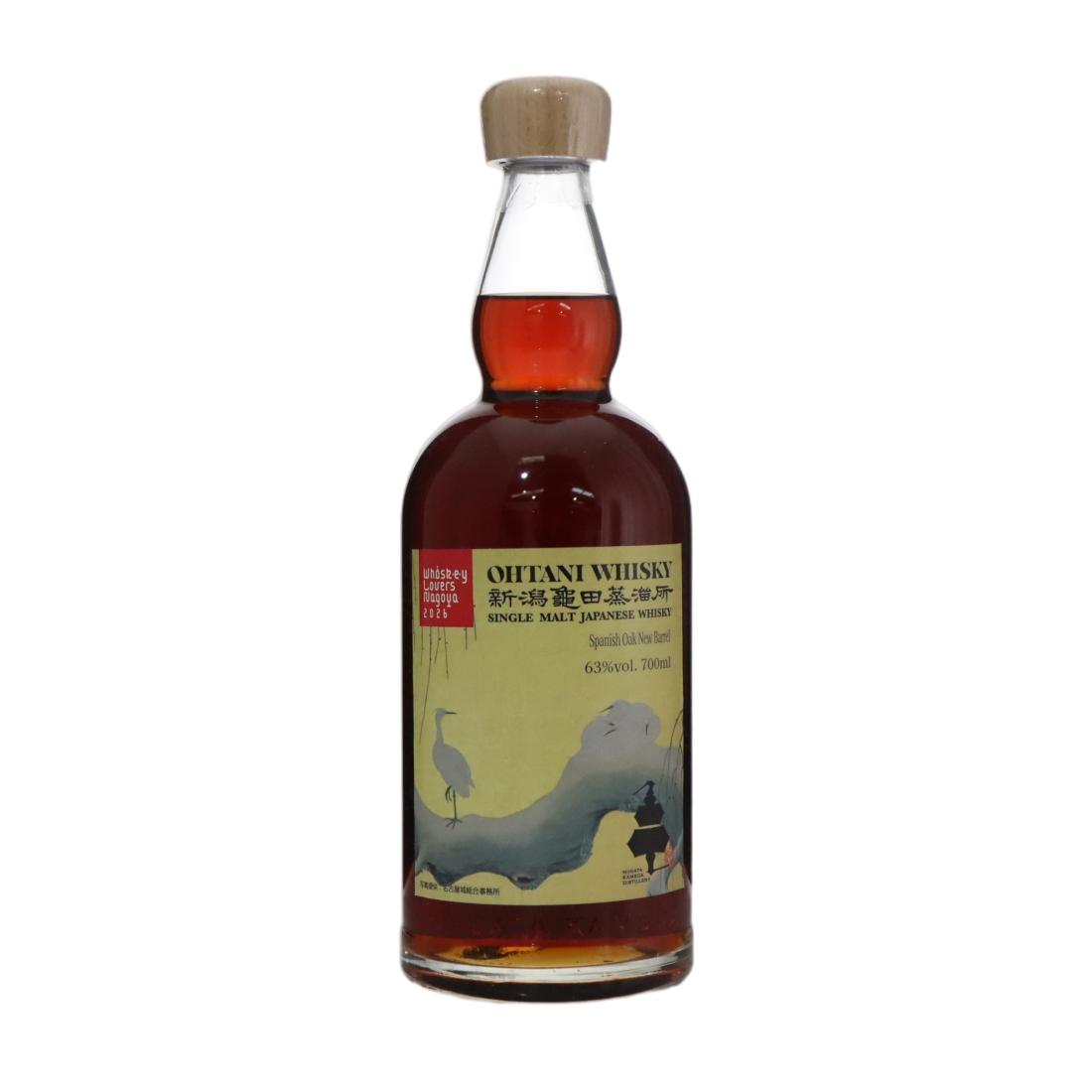 Niigata Kameda Ohtani Whisky Whiskey Lovers Nagoya 2026, Spanish Oak New Barrel Cask, 2026, 63% whisky bottle