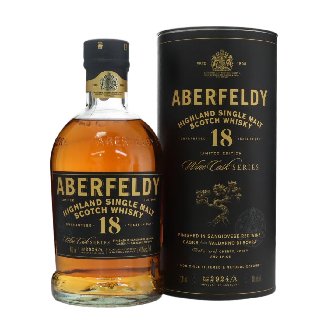 Aberfeldy Wine Cask Series 18 Batch No 2924 A