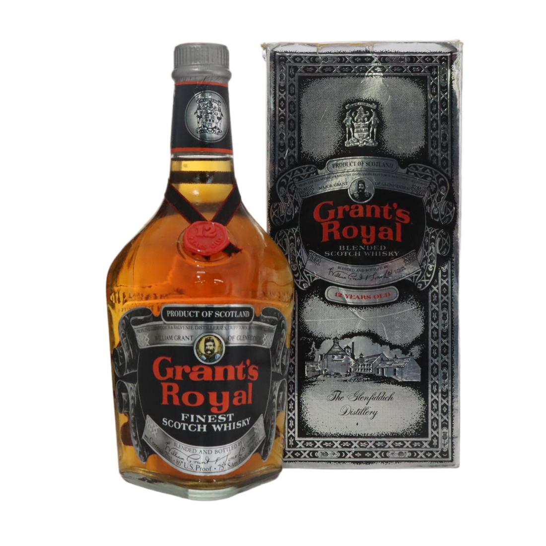 Grant's Royal 12 Year Old, 1991, 43% whisky bottle