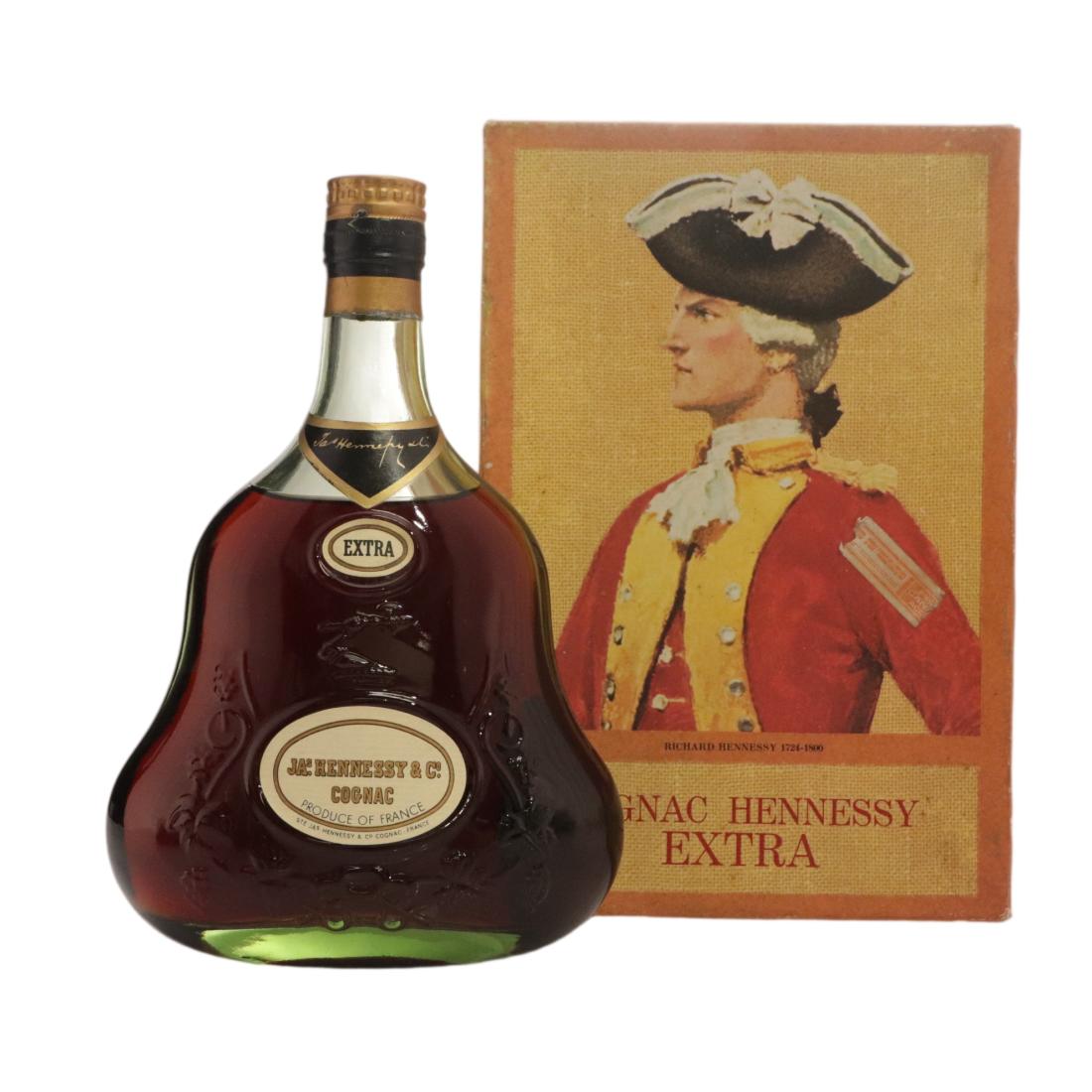 Hennessy Extra Cognac, 1998, 46% whisky bottle