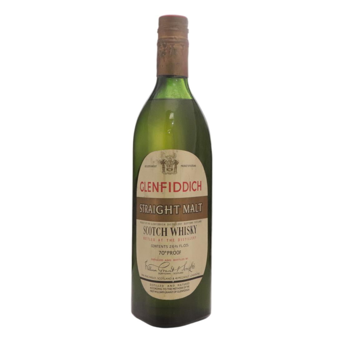 Glenfiddich Straight Malt, 40% whisky bottle