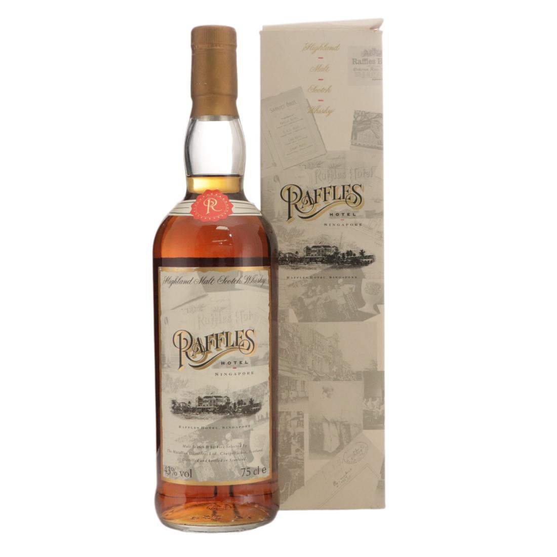 Macallan Raffles Hotel, 43% whisky bottle