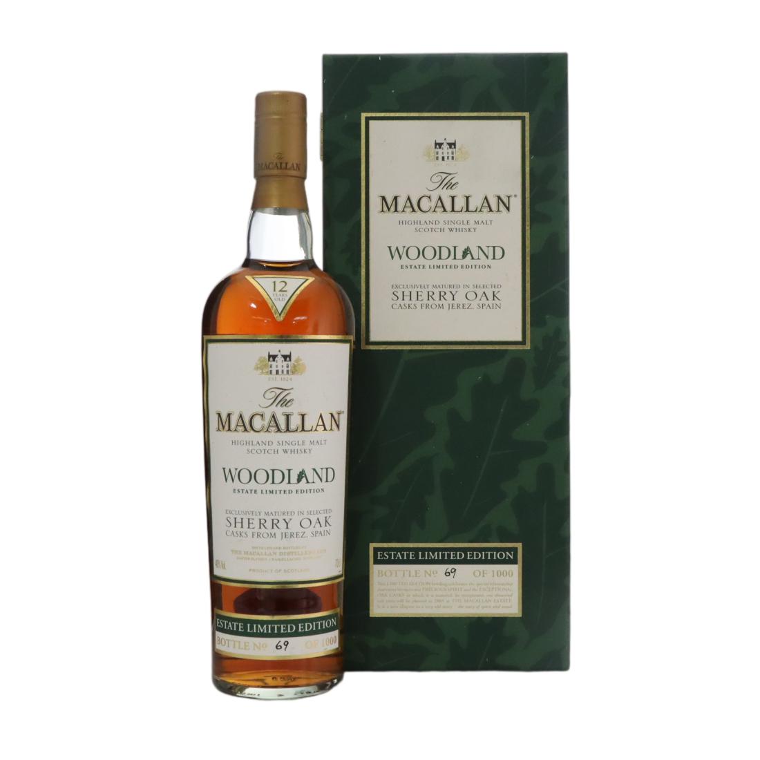 Macallan Woodland Estate Limited Edition 12 Year Old, Sherry Cask, 2006, 40% whisky bottle
