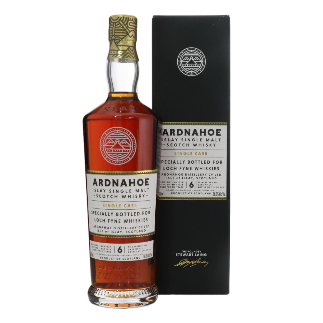 Ardnahoe Single Cask #6 Year Old, Sherry Cask, 2026, 60.8% whisky bottle