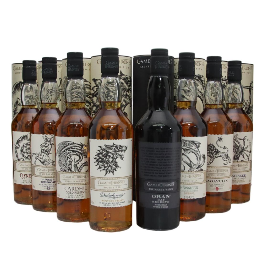 Game Of Thrones Limited Edition Collection 7 X 70cl Additional Oban Bay Reserve