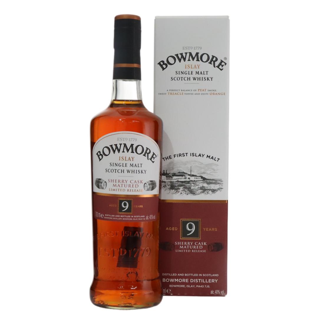 Bowmore 9 Sherry Cask Small Batch Bourbon Cask Vault Edition 1st Release 3 X 70cl